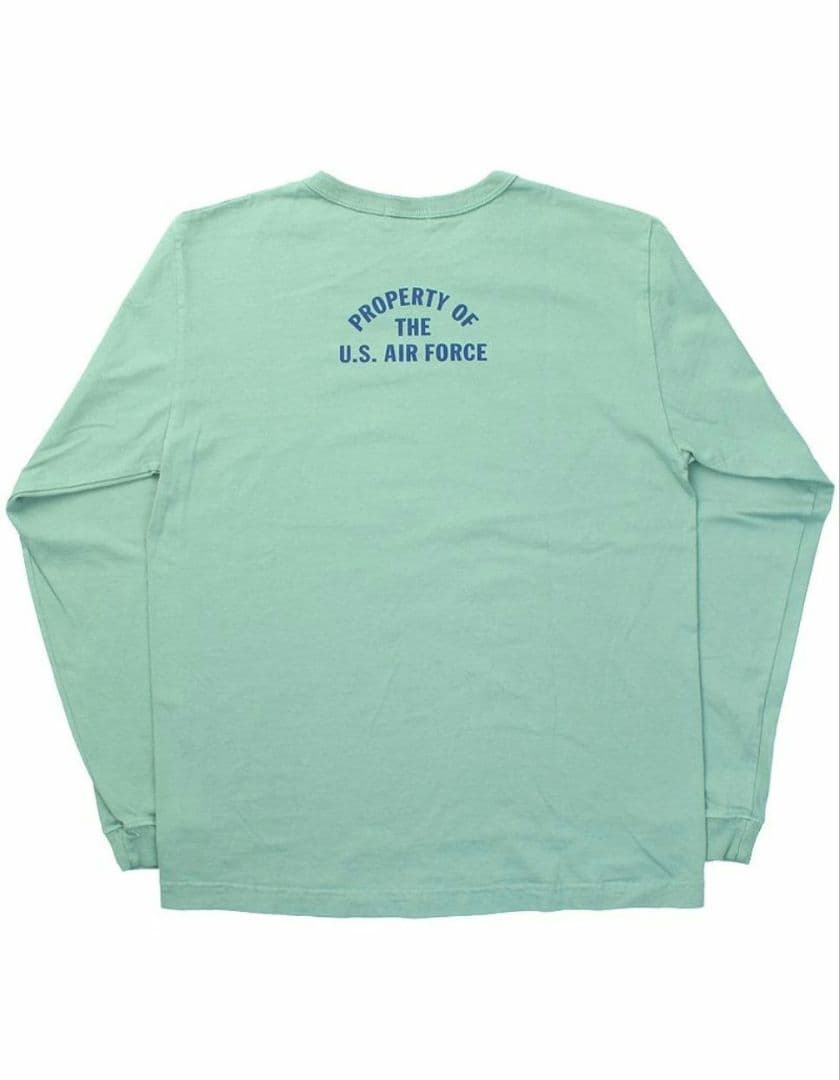 【新品】Buzz Rickson's グリーン ロンT Lサイズ 米国製
