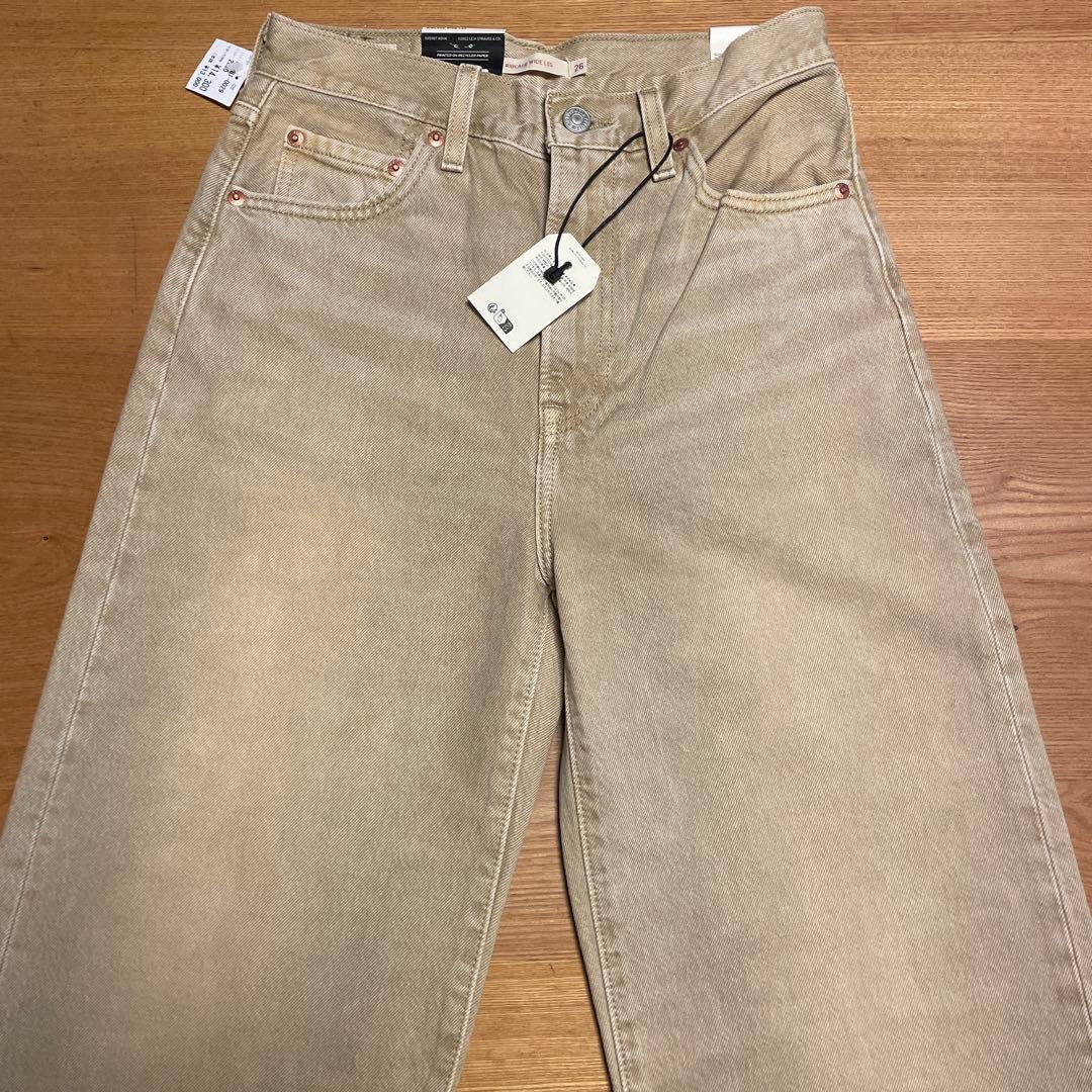 【レディース】リーバイス RIBCAGE WIDE LEG ジーンズ　W25