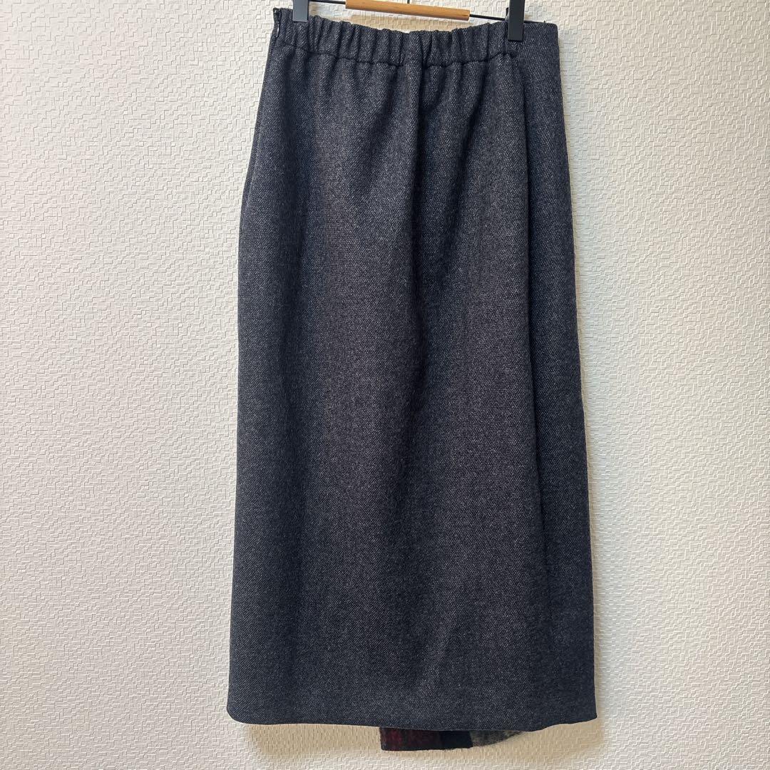 【グレースコンチネンタル】美品 ダイアグラム タイトスカート　チェック　ウール