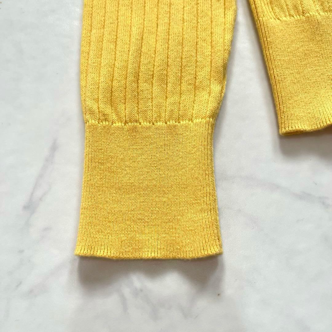 極美品☆ANAYI アナイ　コットンカシミヤ　ワイドリブカーディガン　36