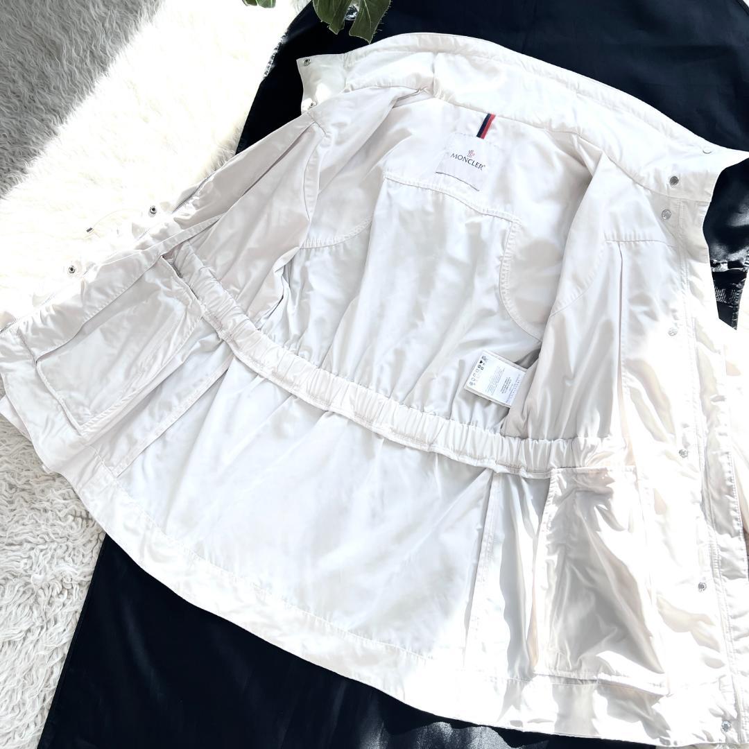 極美品★MONCLER ★ホワイト★撥水★フード付ジャケット