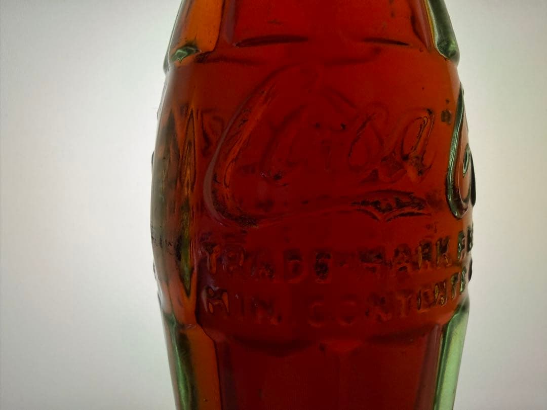 F6 レア 1952年 コカコーラ コンツァーボトル \"フルボトル\" 瓶