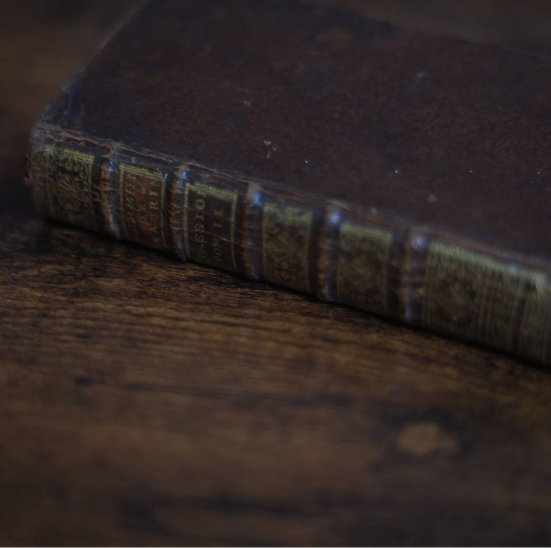 1700年頃の貴重な革装丁の洋書　古書　アンティーク　ヴィンテージ