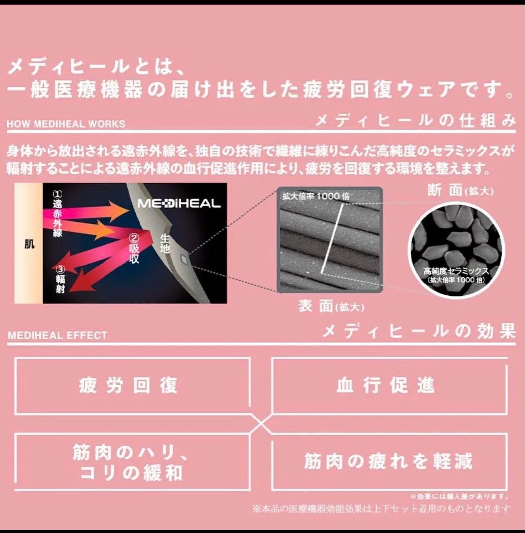 レディース　MEDIHEAL ウォーム　ブラック Lサイズ
