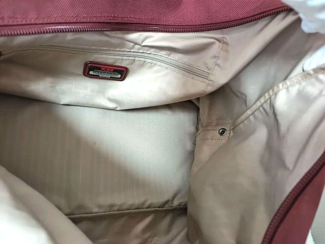 TUMI トゥミ ボストンバッグ バーガンディー TSAロック