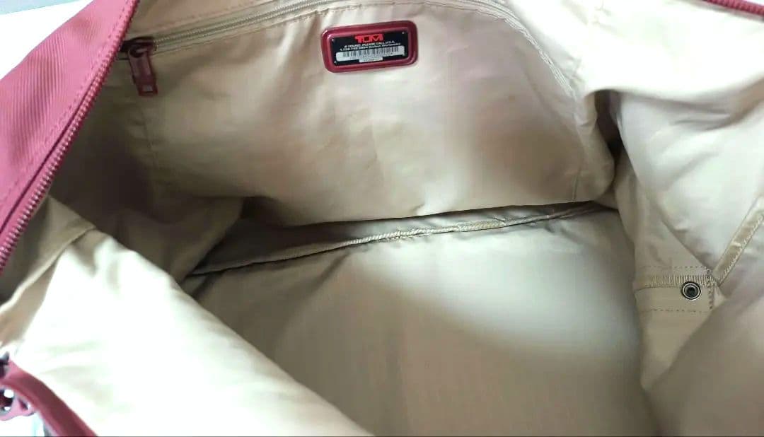TUMI トゥミ ボストンバッグ バーガンディー TSAロック