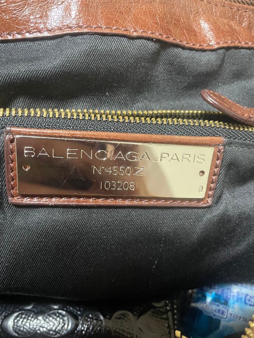 バッグ BALENCIAGA the city bag Braun 103208