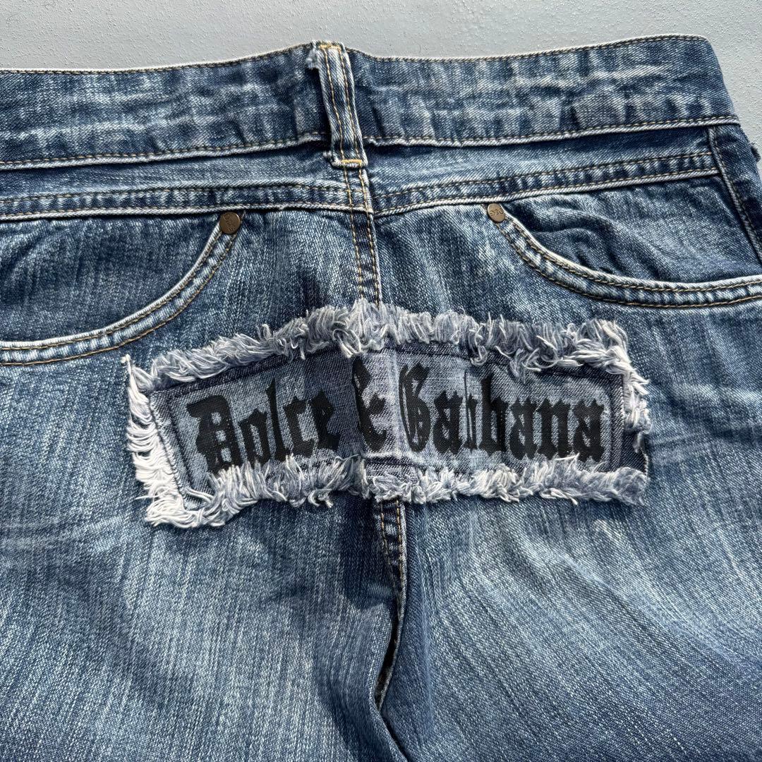 [レア] 00s Dolce & Gabbana y2k ダメージデニムジーンズ