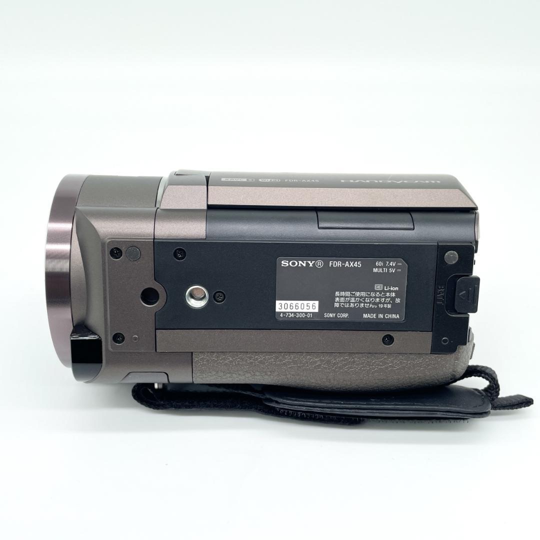 即配【美品】SONY FDR-AX45 ブロンズブラウン 4K ビデオカメラ