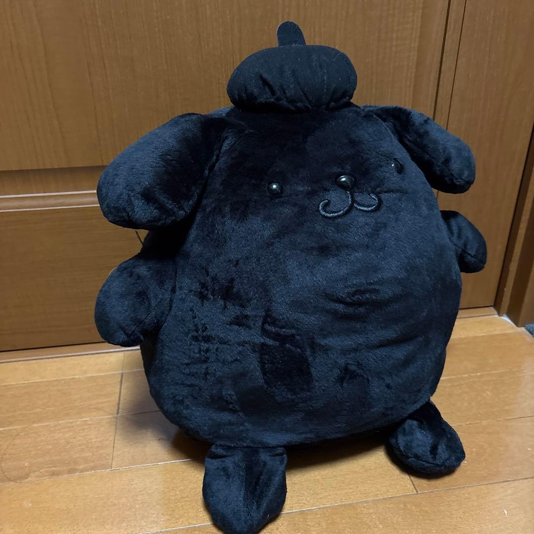 サンリオ　ポムポムプリン ぬいぐるみ　ブラック