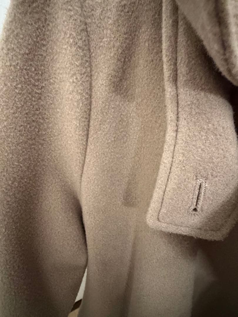 Ameri コート　ベージュ　POOFY FLARE LONG COAT