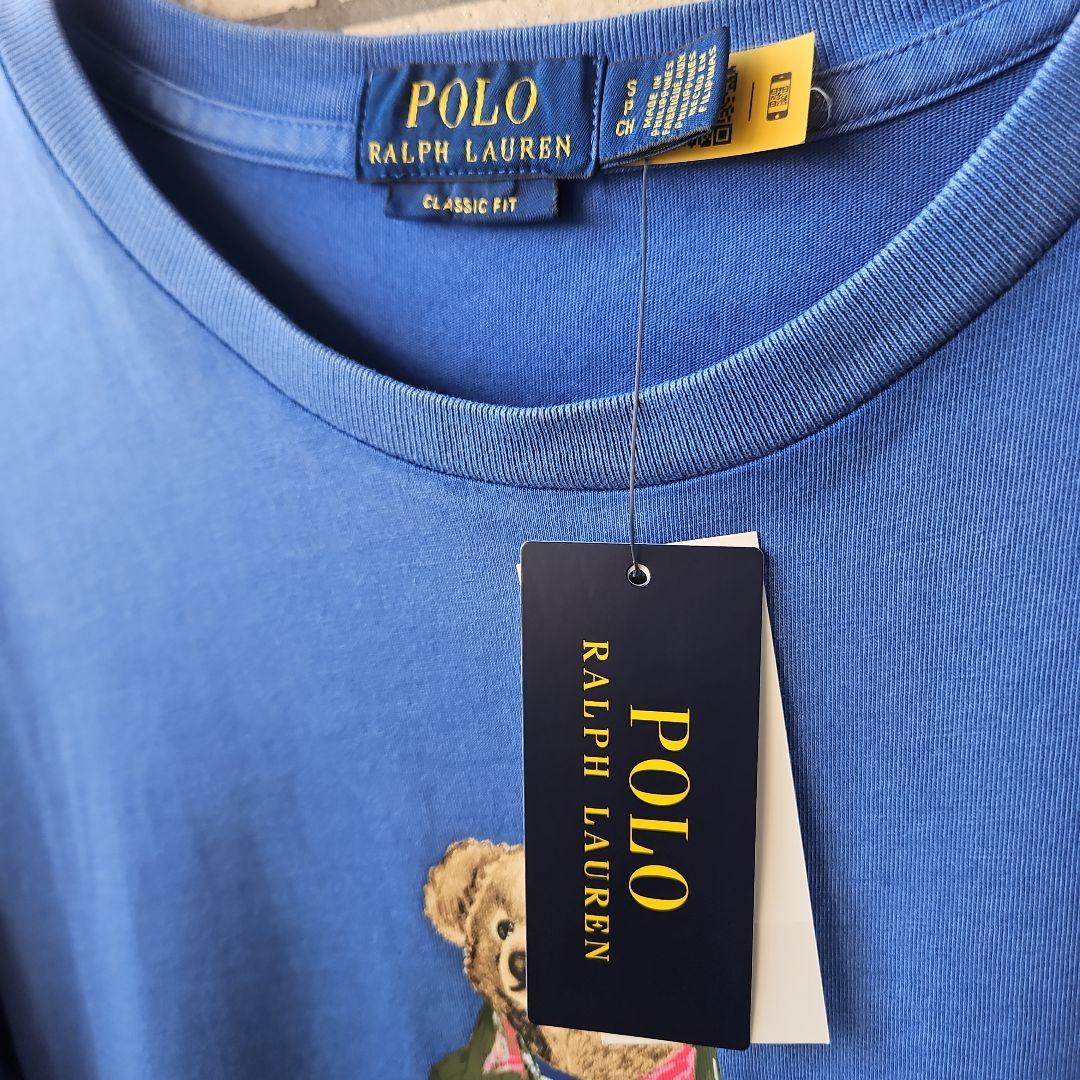 新品タグ付⭐ポロラルフローレン ポロベア ジャージーTシャツ ブルーユニセックス