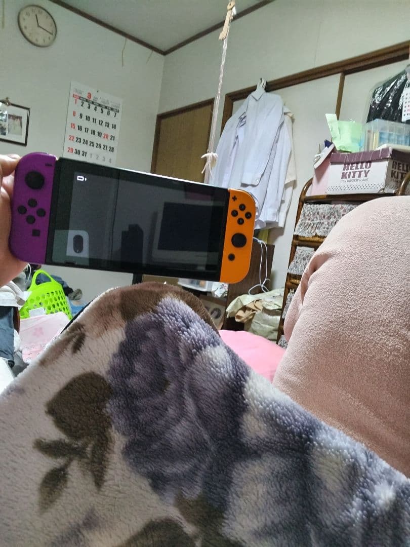 Nintendo Switch 本体 オレンジ 紫
