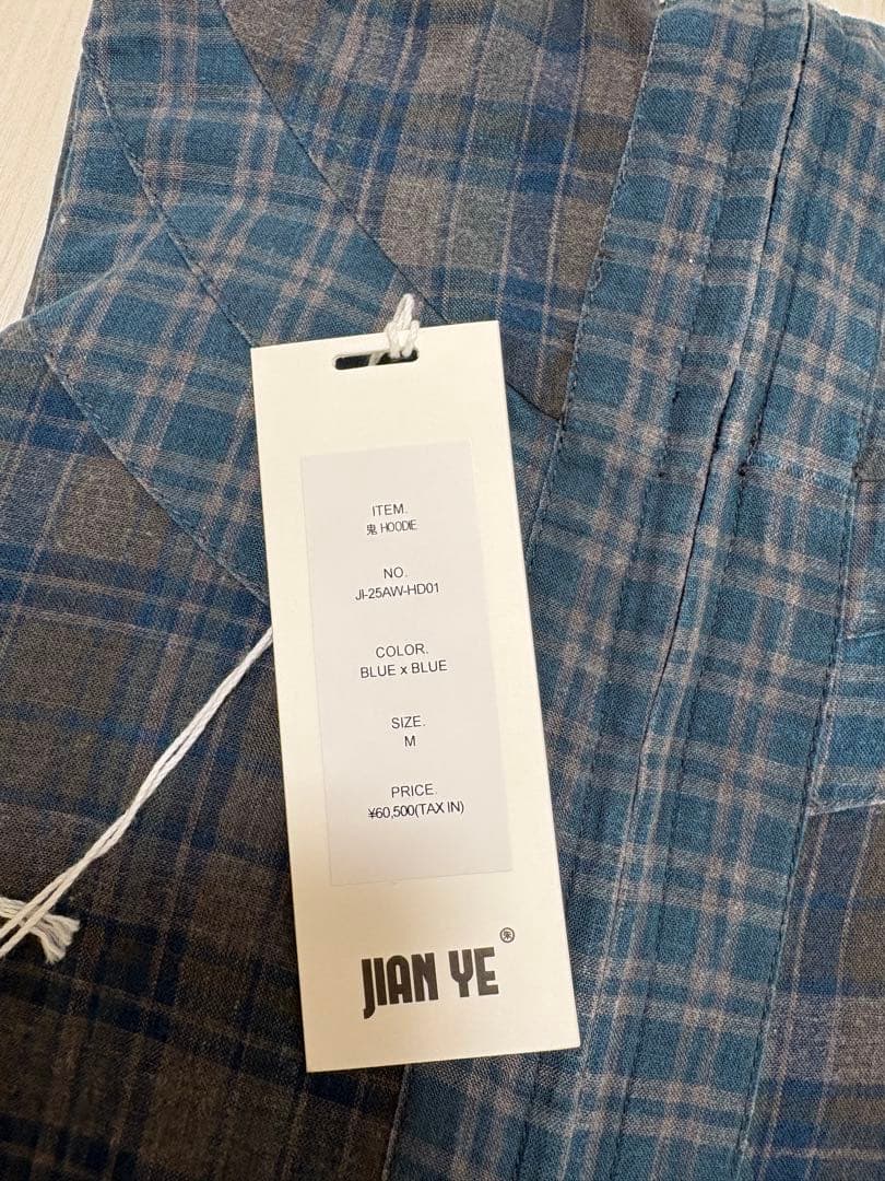 JIAN YE（ジェンイェ）の鬼 HOODIE（BLUE × BLUE）