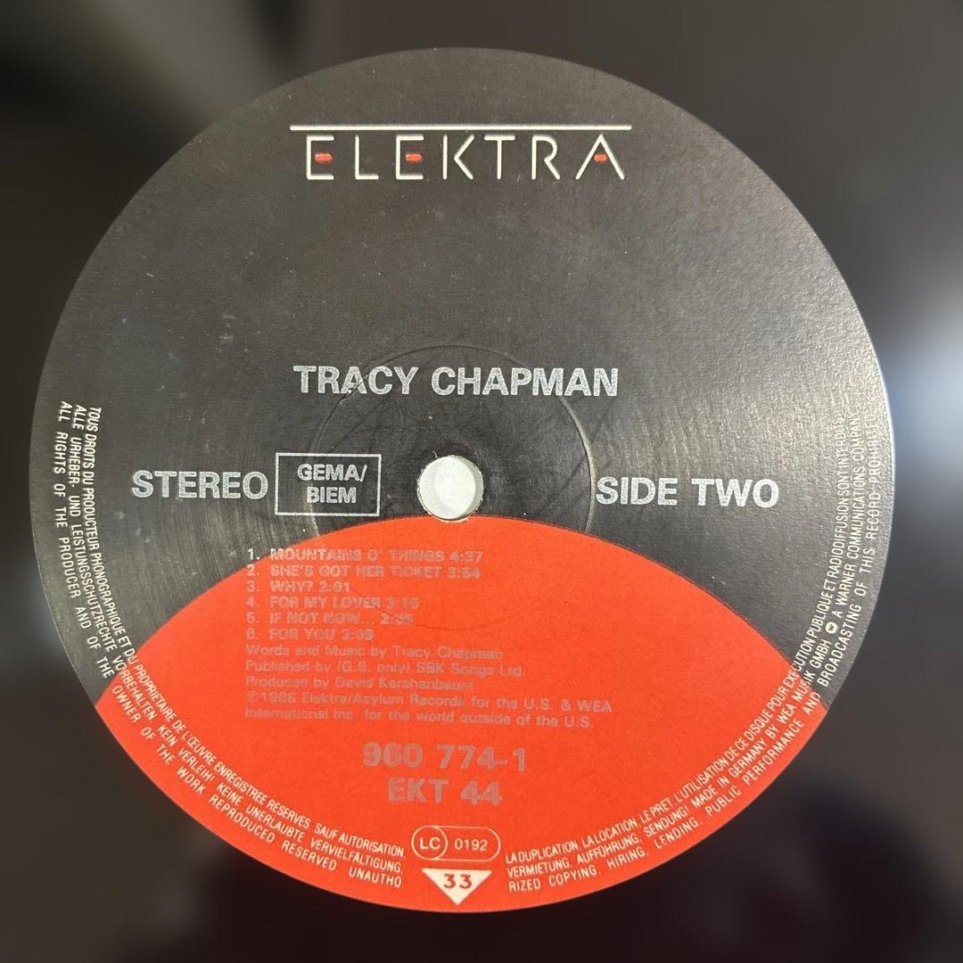 トレイシーチャップマン 名盤 レコード EUオリジナル盤