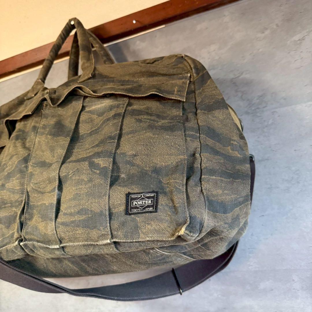PORTER GREEN EYE BOSTON BAG 吉田カバン　迷彩柄