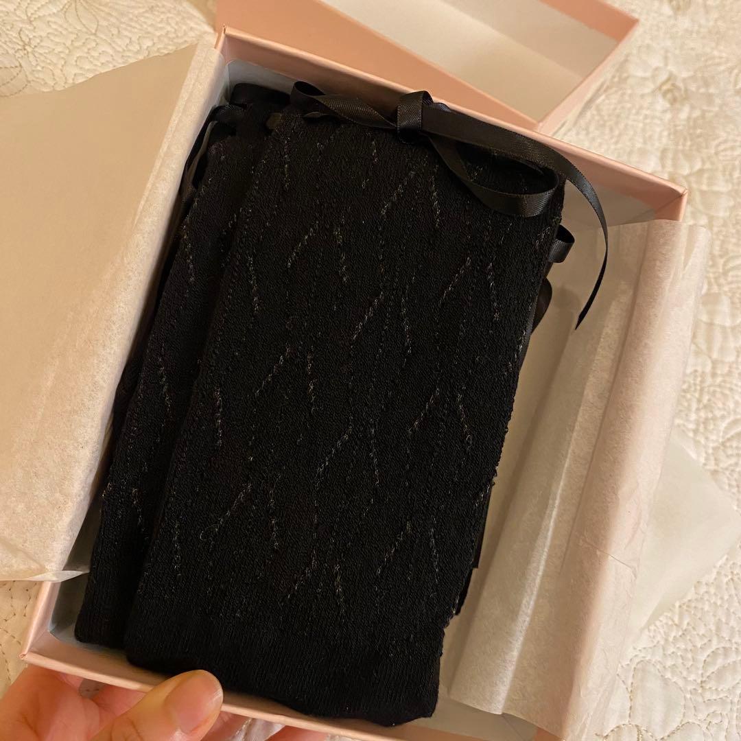 n*】様 Simone Rocha ブラック レース編みタイツ