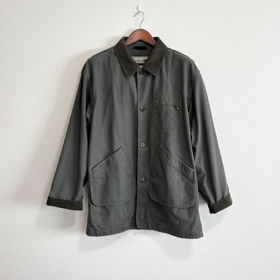 美品 L.L.BEAN エルエルビーン メンズ フィールドコート M オリーブ