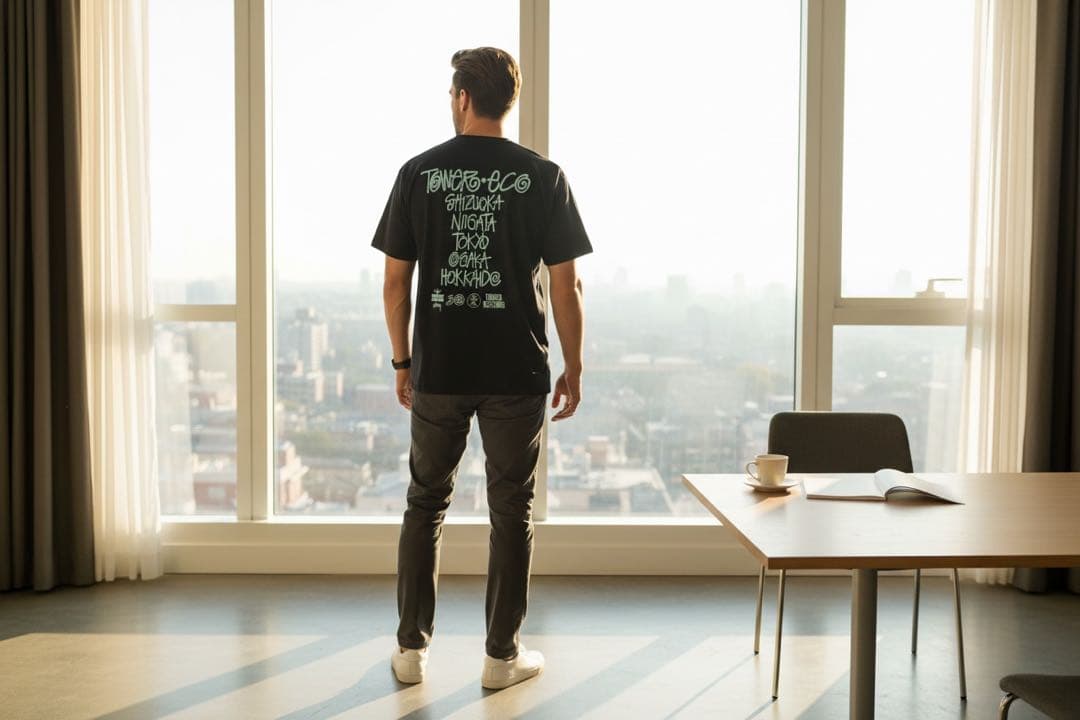 STÜSSY × TOWER RECORDS 2010 黒 L タワレコ コラボ