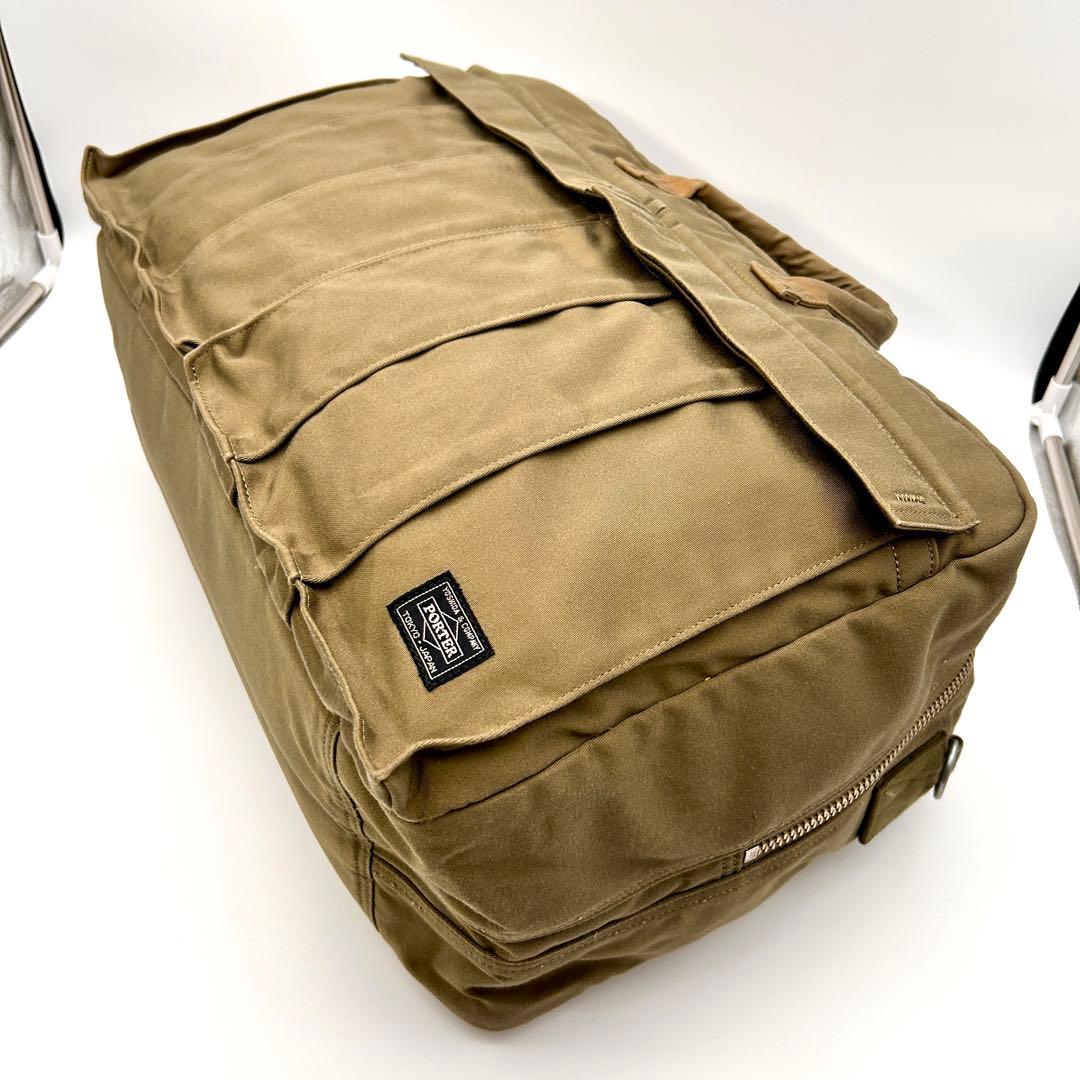 ✨極美品✨ PORTER ポーター 2WAY ボストンバッグ カーキ 廃盤希少