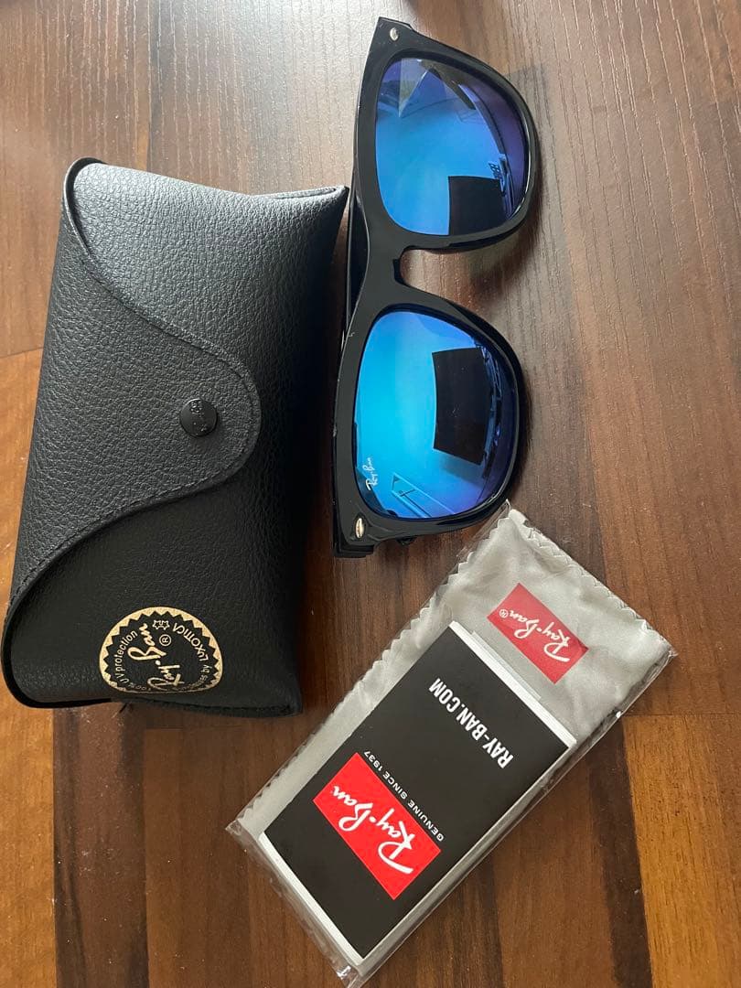 Ray-Ban サングラス 黒/青 美品