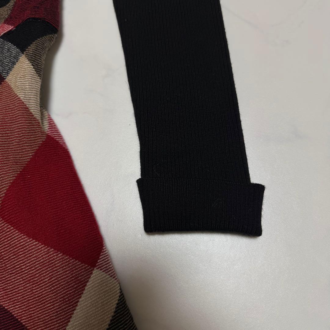 美品 BLUE LABEL CRESTBRIDGE チェック切替ワンピース 38
