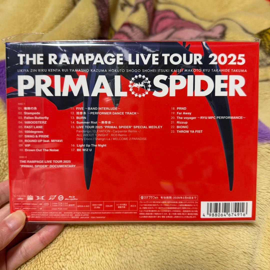 【初回仕様】THE RAMPAGE PRIMAL SPIDER 2Blu-Ray