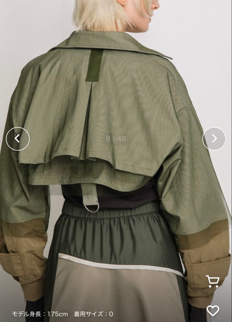 新品　AULA AILA 定価¥3万8500円　3WAYトレンチコート