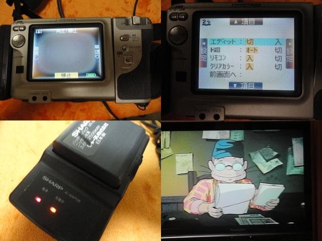 録画と再生OK◆シャープ◆ Hi8ビデオカメラ VL-HL８０