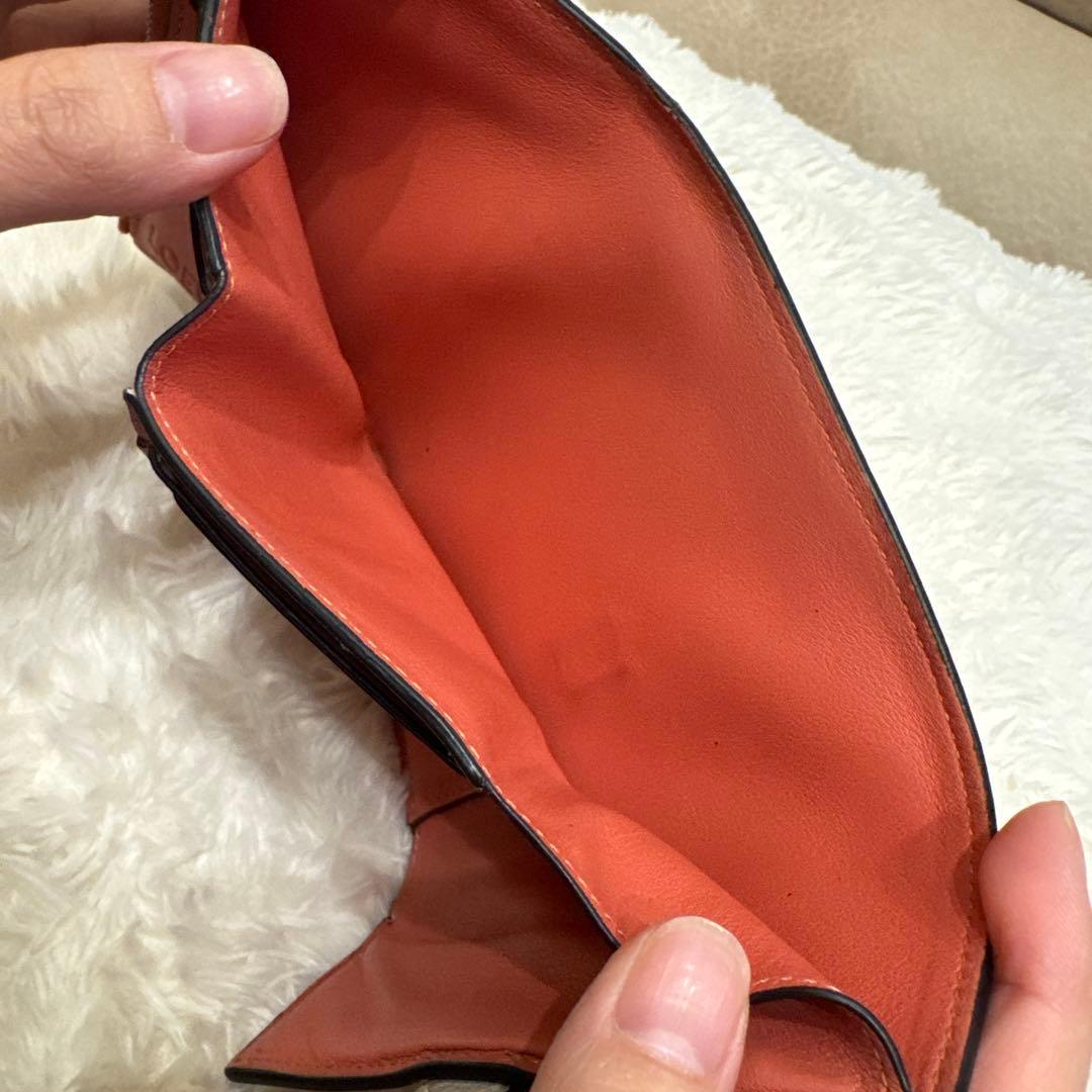 LOEWE 三つ折り財布 グレーベージュ