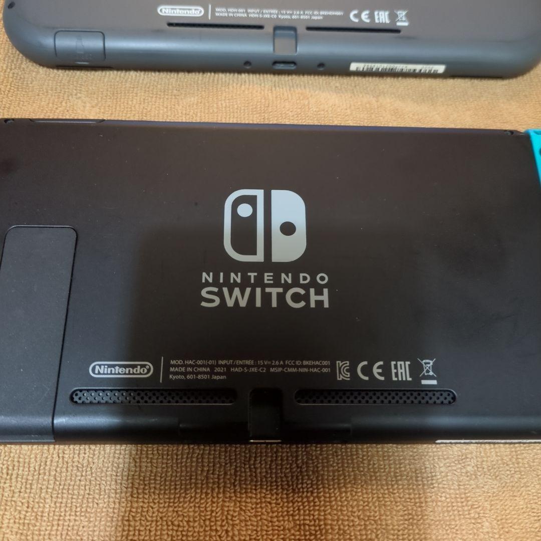 Switch Lite（グレー）＋Switch（ネオンレッド/ブルー）＋ソフト