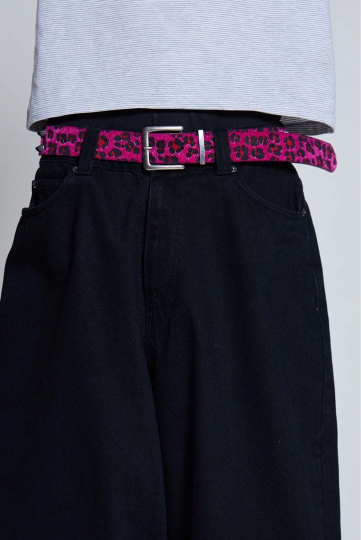 Jaded London ピンクレオパード　ベルト