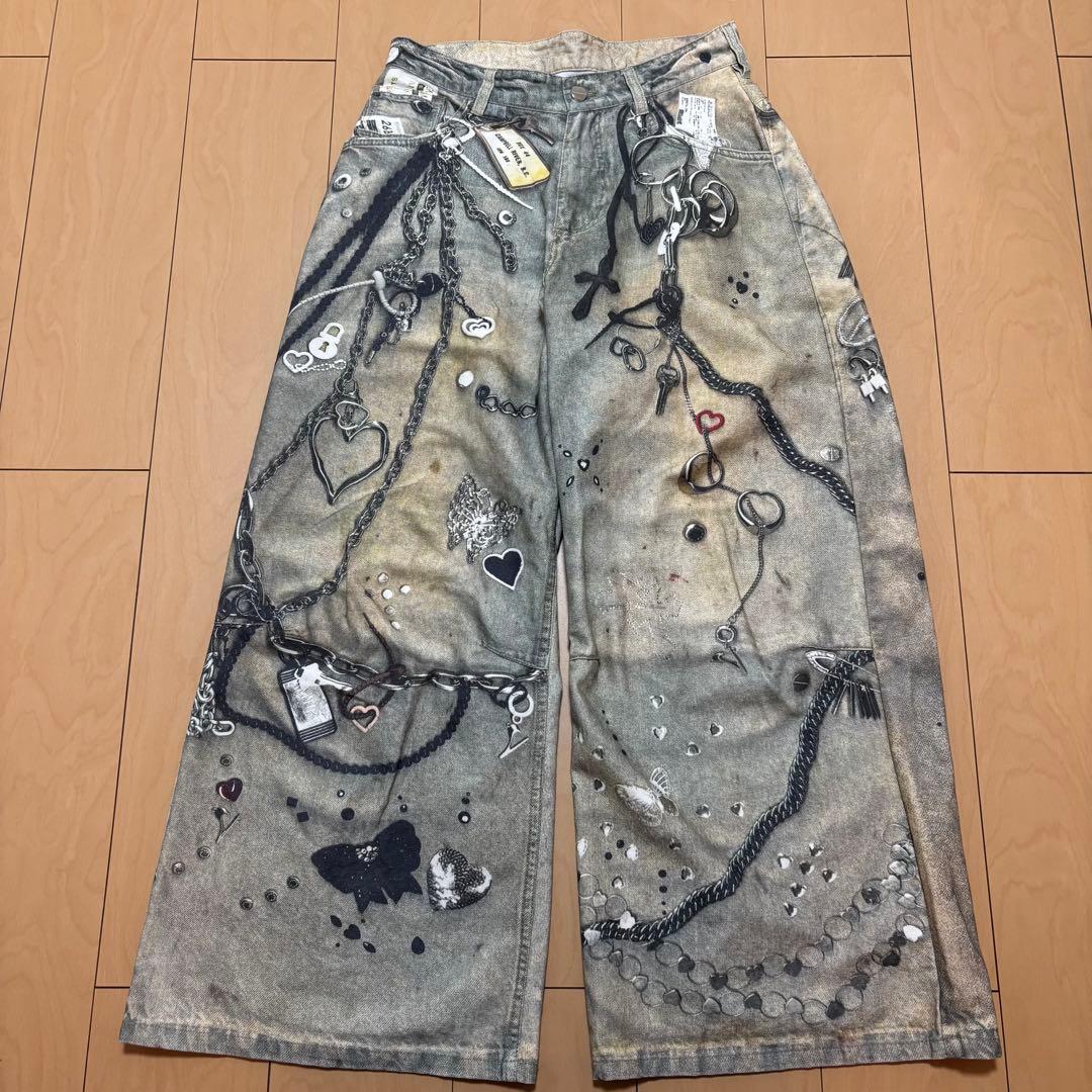 パンツ THEREDTHREAD S print denim 1 toys