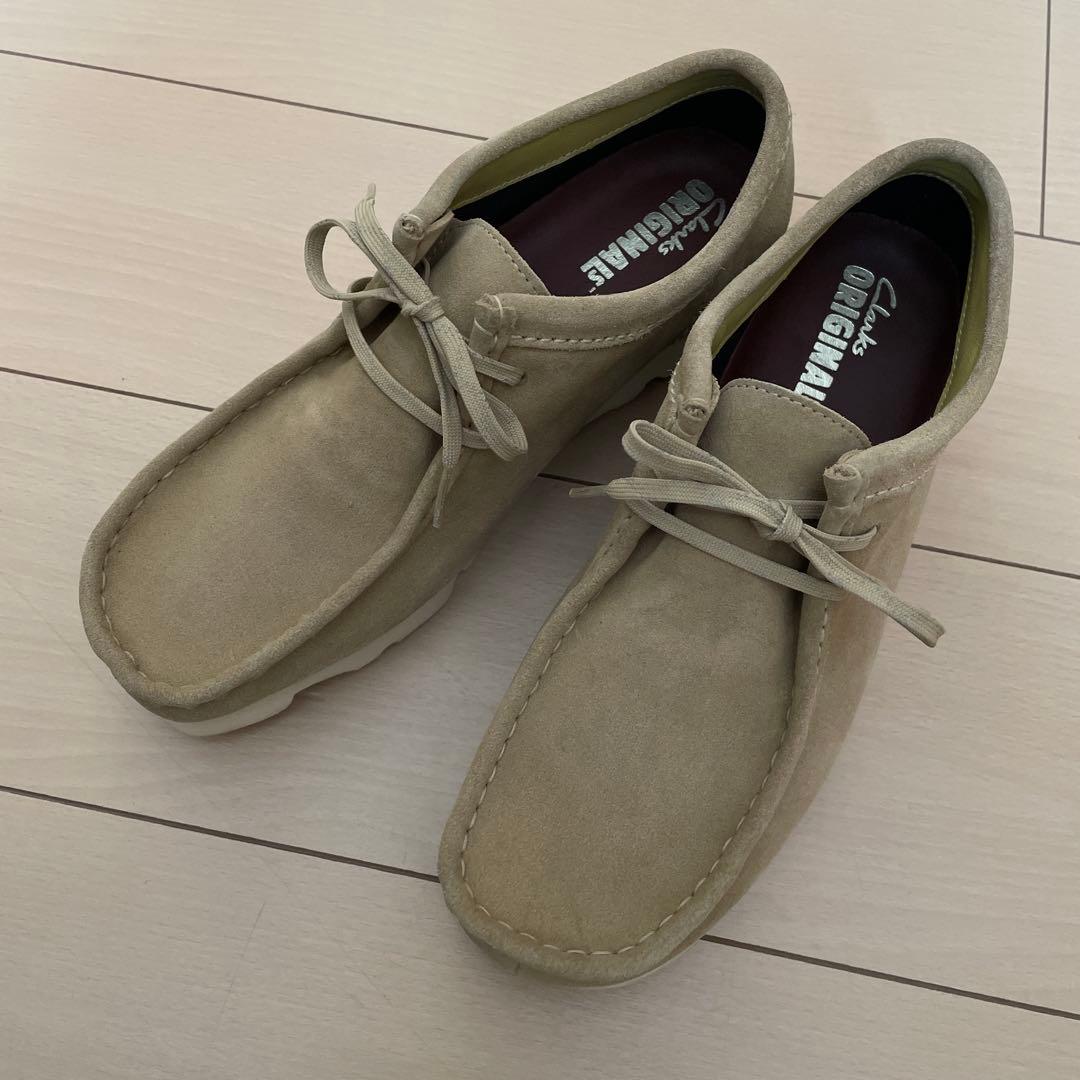 みゆ【美品】Clarksワラビー ゴアテックス UK8 メープルスエード