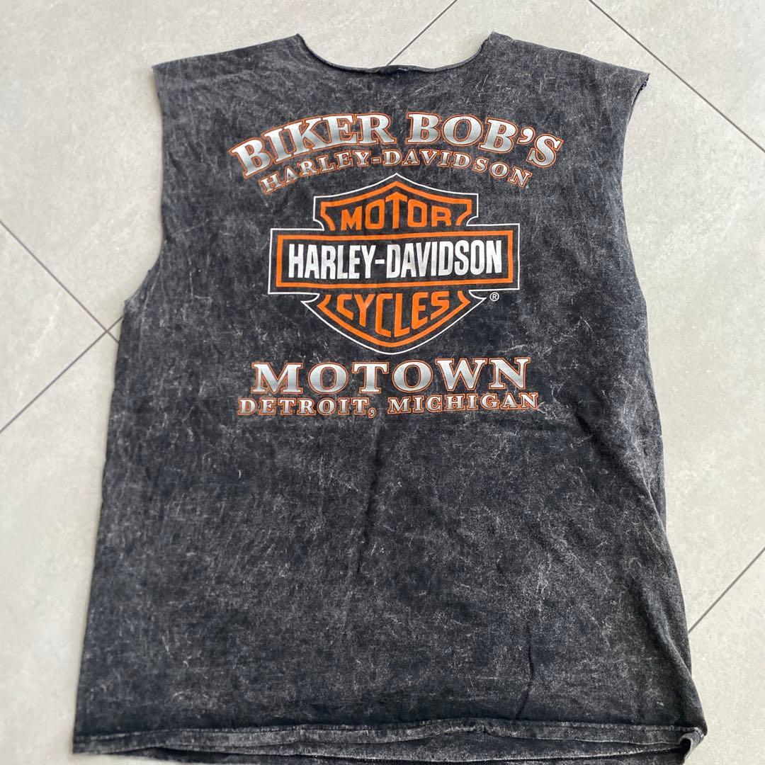 Harley-Davidson タンクトップ Vネック Lサイズ ダークグレー