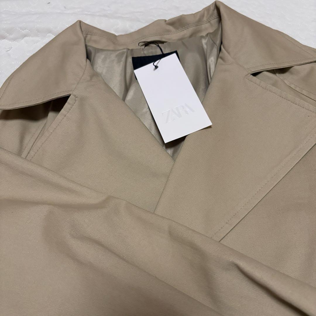 ZARA ショートバルーントレンチコート M 新品タグ付き