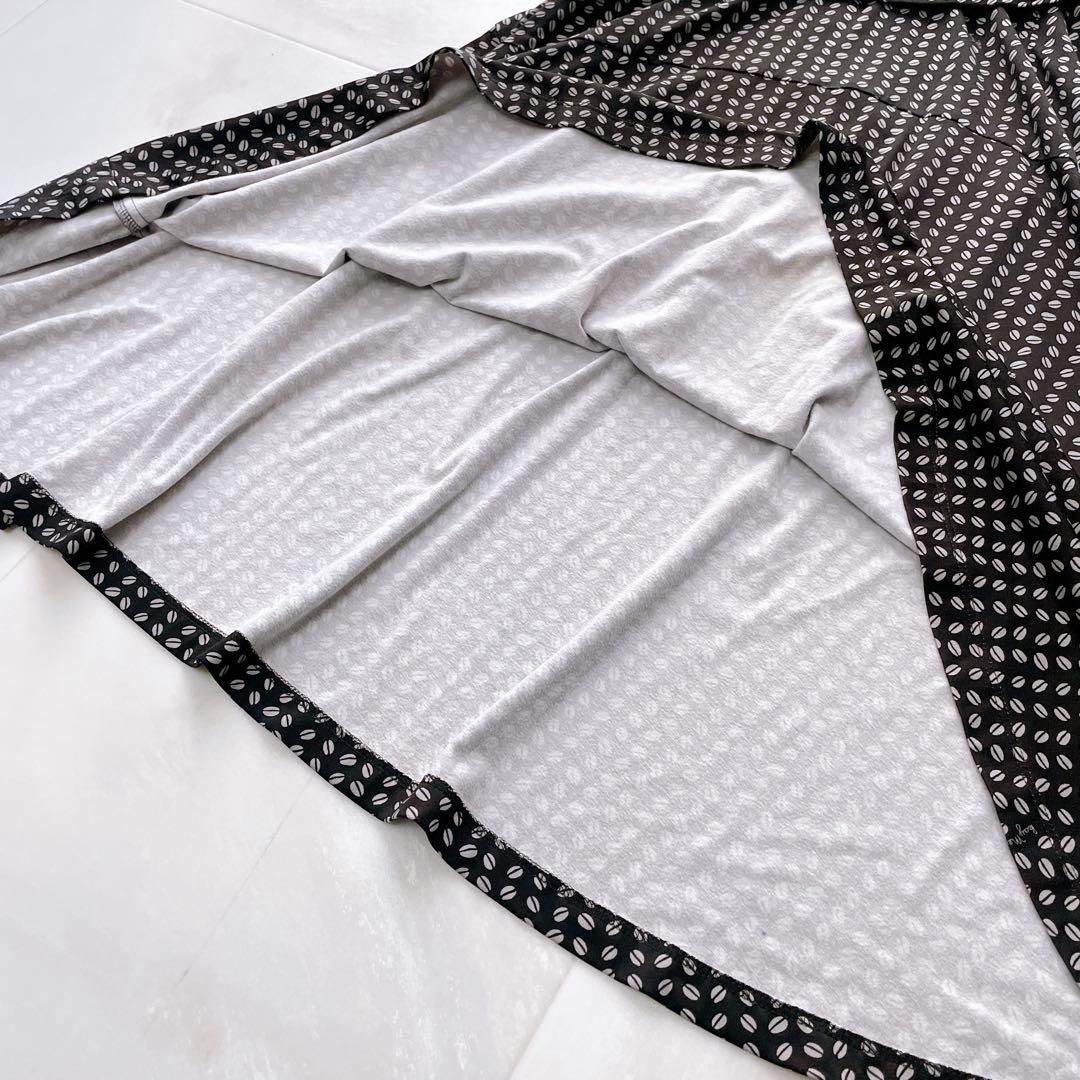 美品✨kayme ケイミー ブラックビーンズカシュクールワンピース 洗える 7