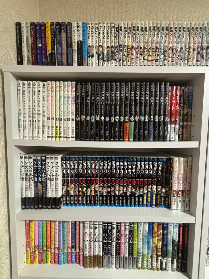 漫画、ラノベ、小説全巻+本棚セット
