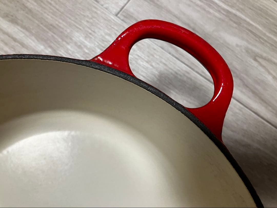 ル・クルーゼ 両手鍋 24cm レッド