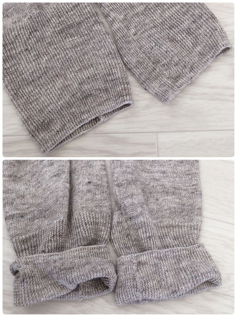 美品　Pas de calais パドカレ　リネンロングカーディガン　羽織り
