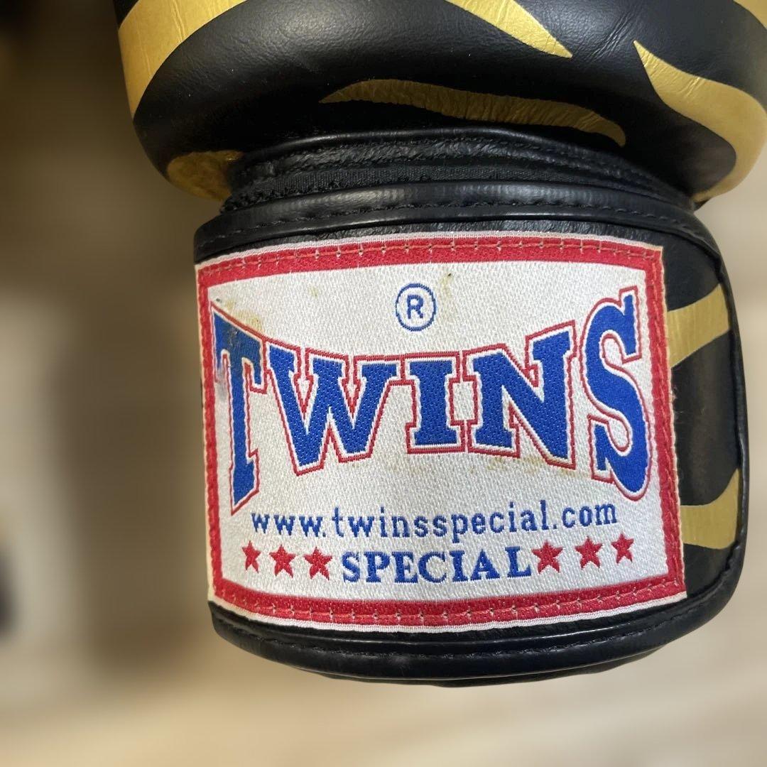 【美品】 正規 TWINS 本格ボクシンググローブ 本革製 12oz