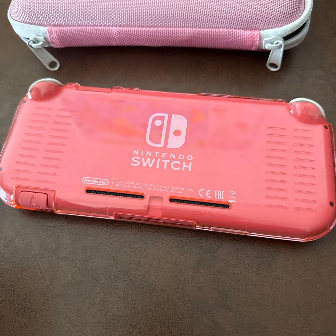 Nintendo Switch Lite コーラル 本体 箱 充電器 ケース付き