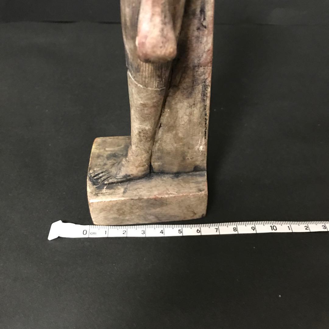 アンティーク　古代エジプト　ファラオ石像　置物