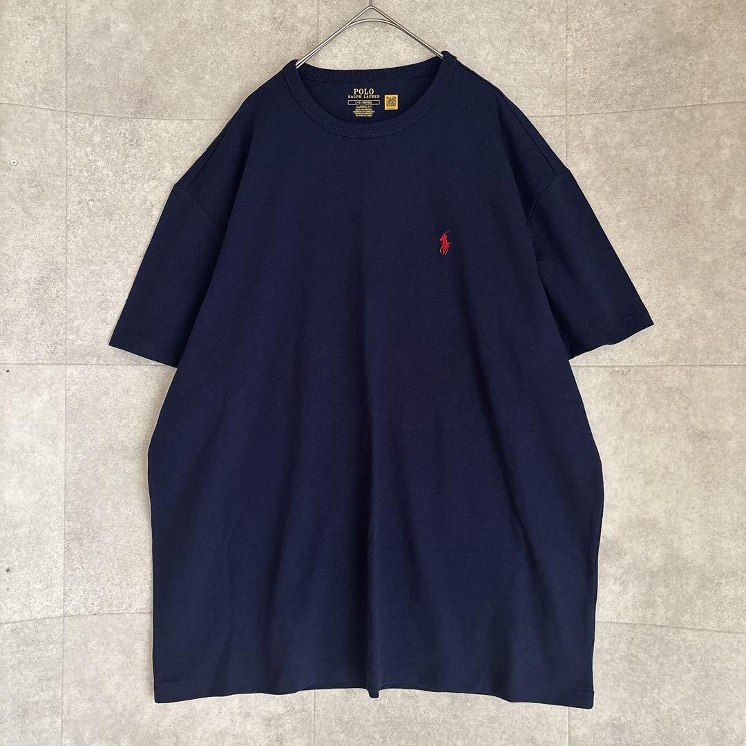 未使用品 Polo Ralph Lauren ジャージーTシャツ ネイビー L