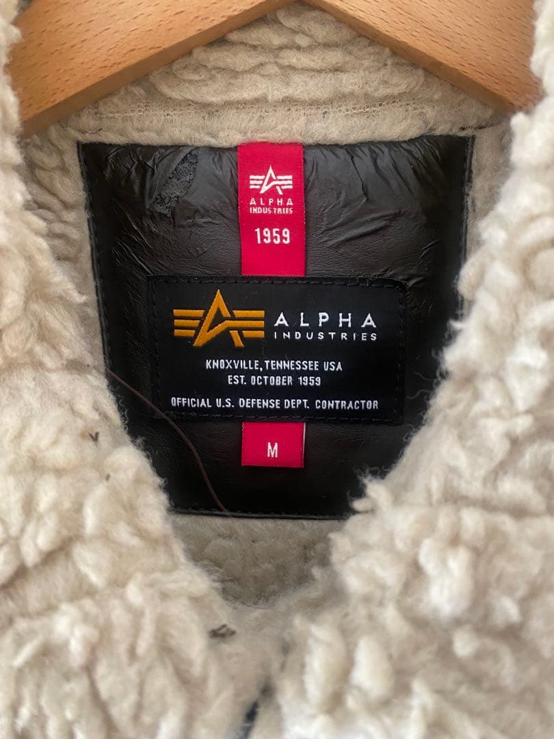 ALPHA B3 フライトジャケット ムートンジャケット M