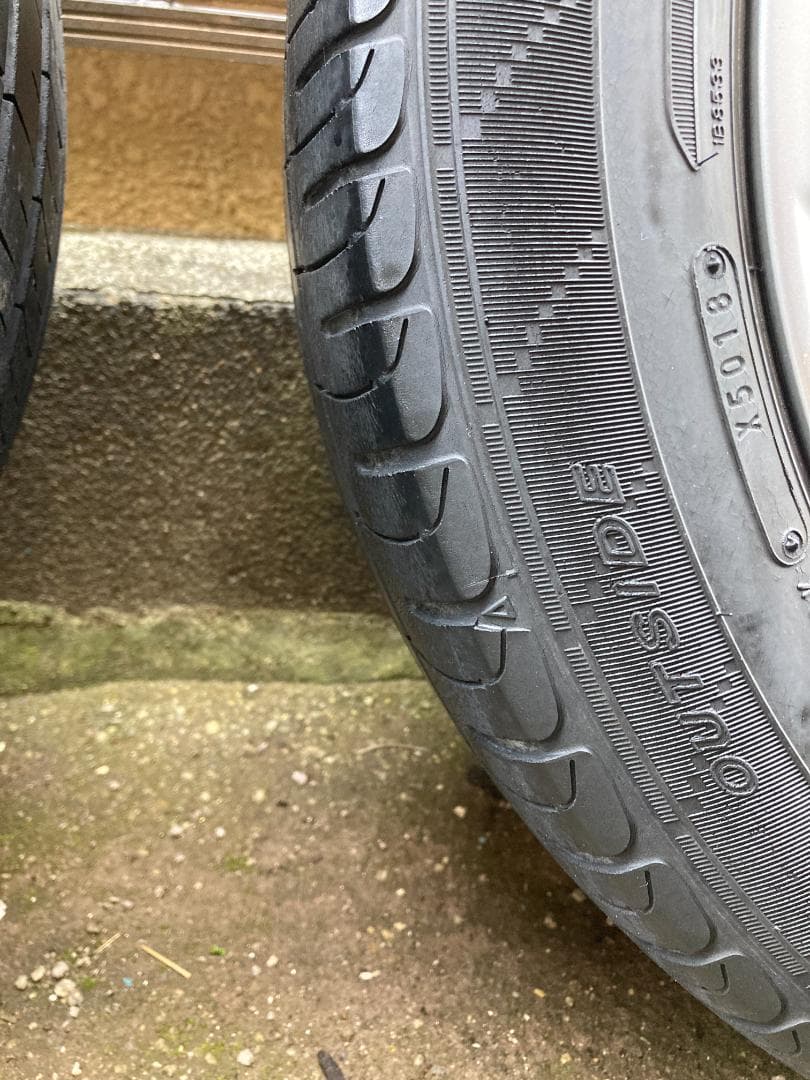 No.02　トヨタ　アルミホイール　1本　中古品　205/55R16　X5018