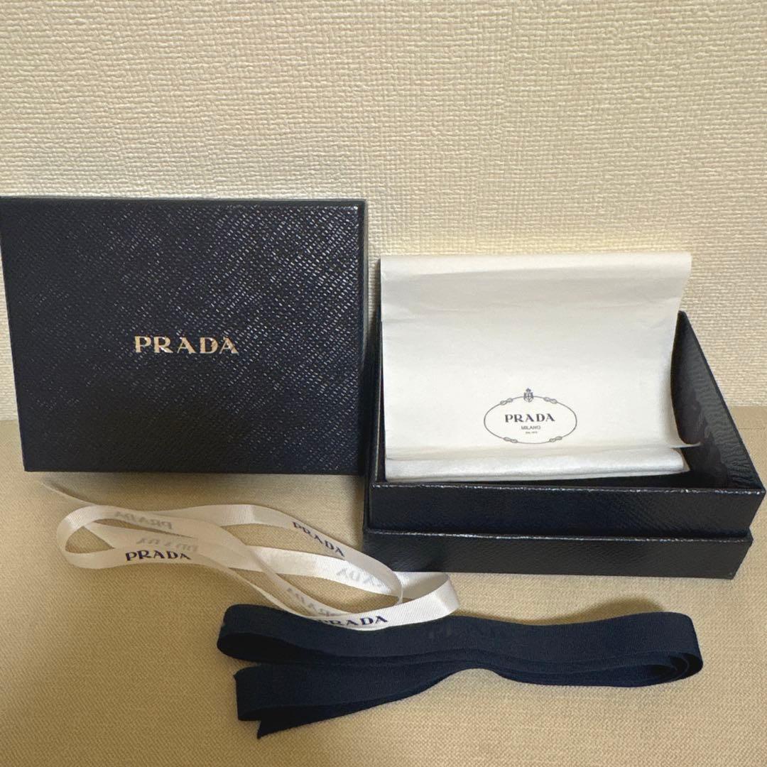 PRADA 財布 ブルー 二つ折り