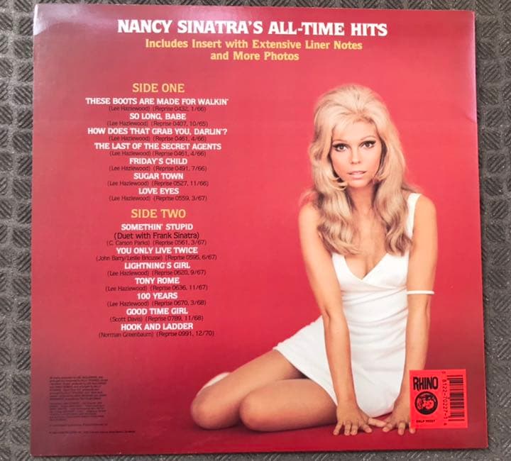 【美品】Nancy Sinatra 「Boots」 LPレコード