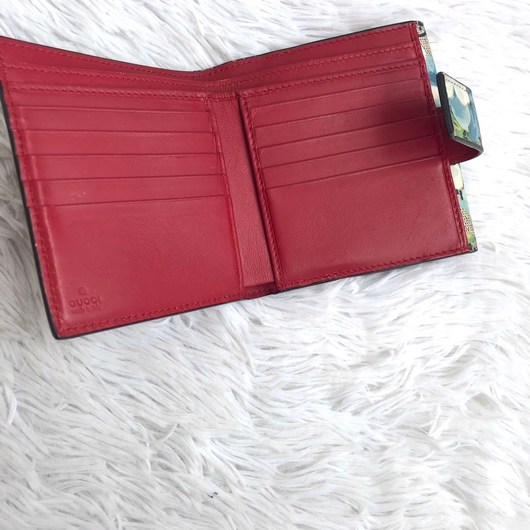 財布 レディース 二つ折り GUCCI グッチ GGブルームス フローラ 花柄