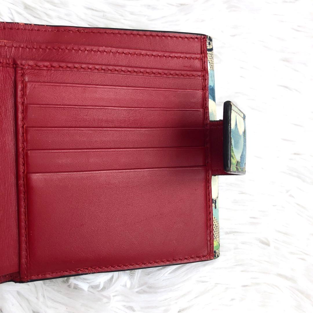 財布 レディース 二つ折り GUCCI グッチ GGブルームス フローラ 花柄